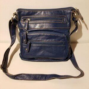 St. Johns Bay Blue Leather Purse